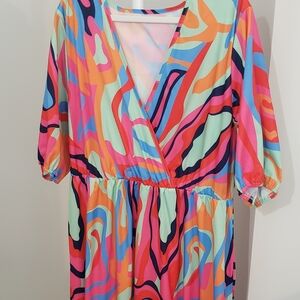 Bright & Fun Multi-Colored Dress